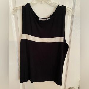 Liz Claiborne Black-and-White Tank Top - XL